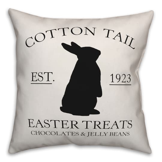 Cotton Tail Easter Treats Throw Pillow